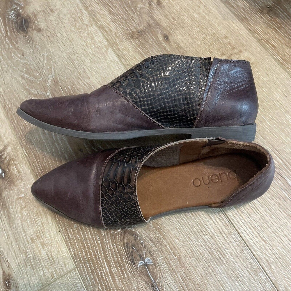 BUENO Womens Blake Shoes Open Size Size 39 Size 8.5-9 Brown Leather